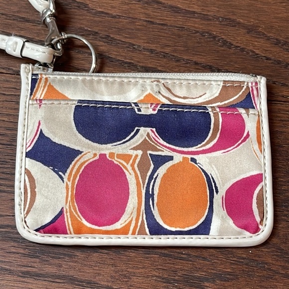 Coach Wristlet and KeyChain with card holder - Picture 2 of 5